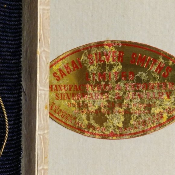 Box 6 Vintage Sterling Spoon Straw Stirrer Charms Japanese Sakai Silver Smiths - Picture 4 of 7